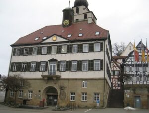Im Herrenberger Rathaus tagt der Gemeinderat, dem 1919 bis 1922 mit Marie Gerlach erstmals eine Frau angehörte.